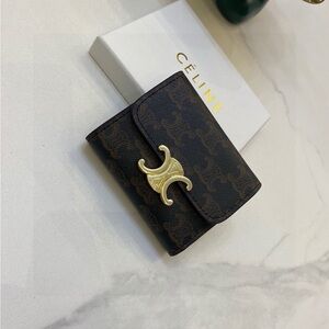 Celine leather wallet, 11x10x5cm